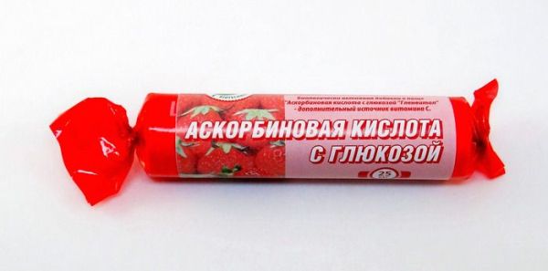 Изображение товара Аскорбиновая кислота гленвитол 10 таблеток по 25 мг клубника (крутка) Аскорбиновая кислота гленвитол 10 таблеток по 25 мг клубника (крутка) фотография