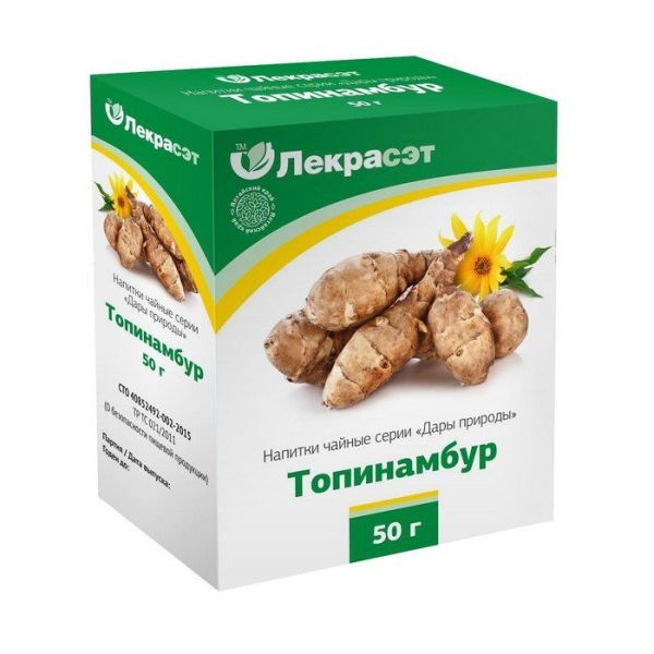 Изображение товара Топинамбур (корень) чайный напиток Лекра-Сет 50г Топинамбур (корень) чайный напиток Лекра-Сет 50г фотография
