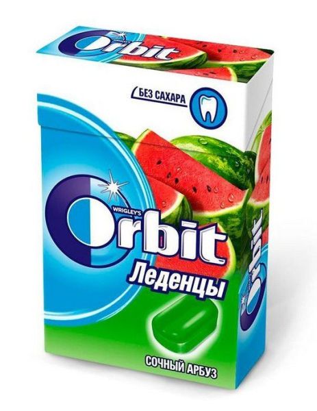Изображение товара Леденцы Орбит сочный арбуз №8 Леденцы Орбит сочный арбуз №8 фотография