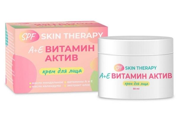 Изображение товара Крем для лица A+E витамин Актив SPF SKIN THERAPY МедикоМед 50мл Крем для лица A+E витамин Актив SPF SKIN THERAPY МедикоМед 50мл фотография