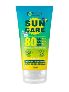 Фэмили косметик Солнцезащитный крем для всей семьи spf 80+family sun 130мл